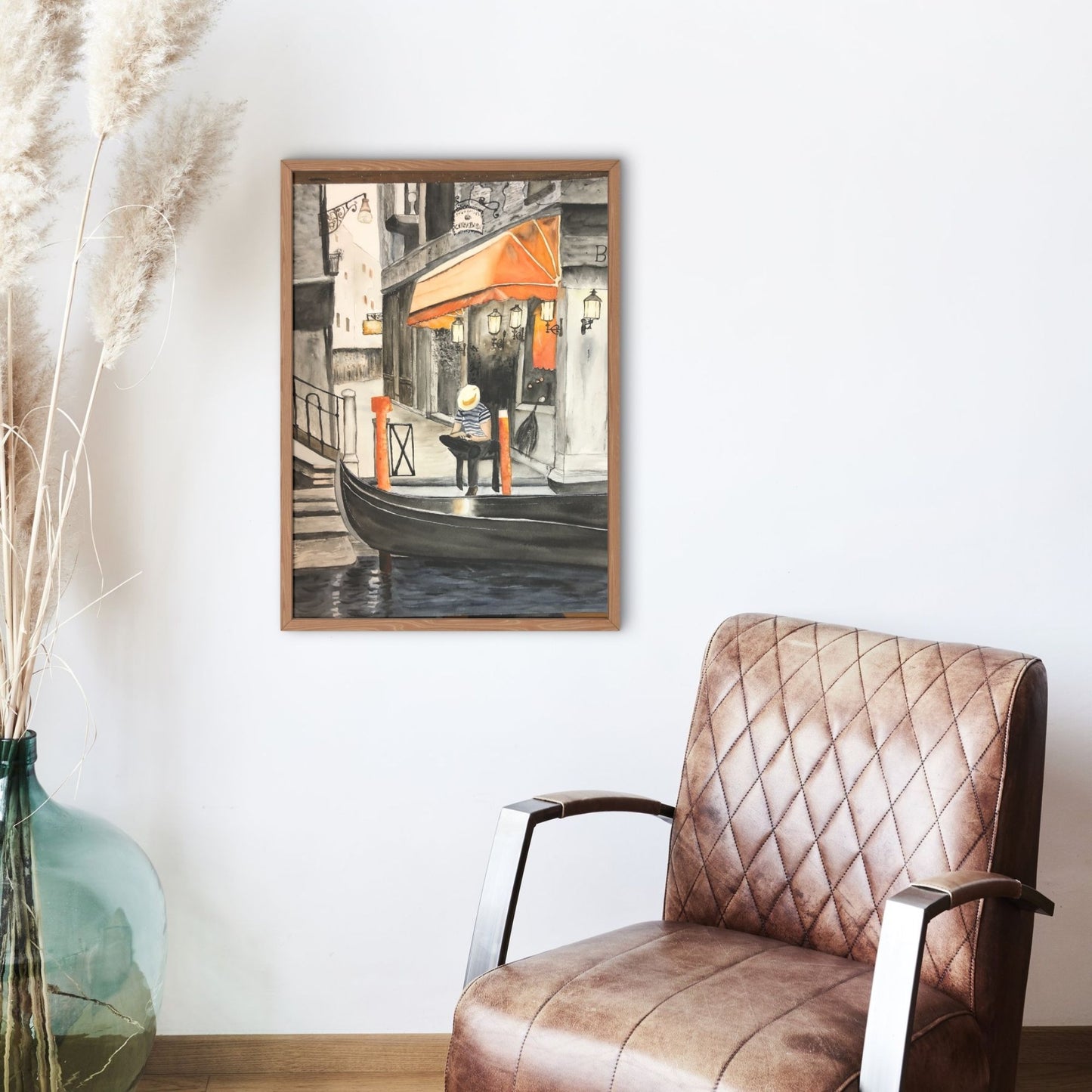 #0001 Original Bild "Gasse in Venedig"