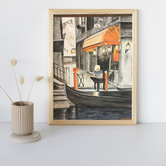 #0001 Original Bild "Gasse in Venedig"